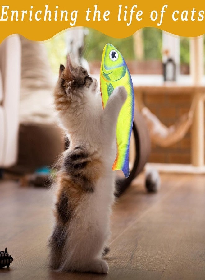 RoverPets Catnip Fish Toy for Cats - Soft and Durable 8-Inch Interactive Kicker Toy for Indoor Kittens and Adult Cats, Ideal for Exercise and Play (Multicolor, Pack of 1) - Image 3